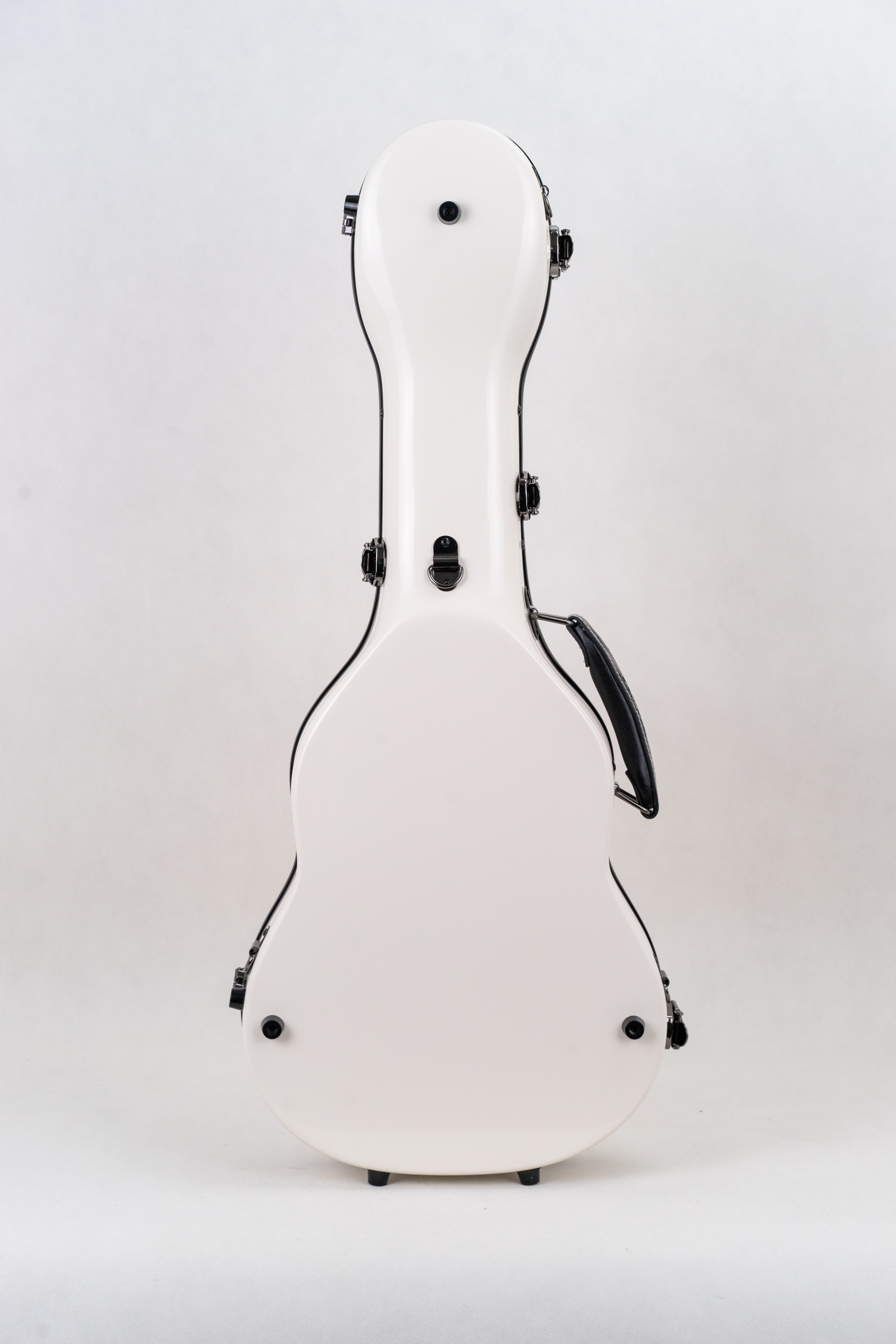 Premium Fiberglas Bariton Ukulele-Koffer  - Weiß